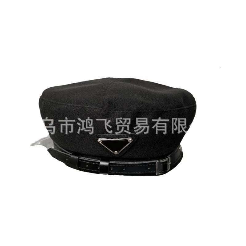 Designer Ball Caps New P Home Correct Version~Premium Beret Children's Letter Solid Belt British Artist Hat DHTY