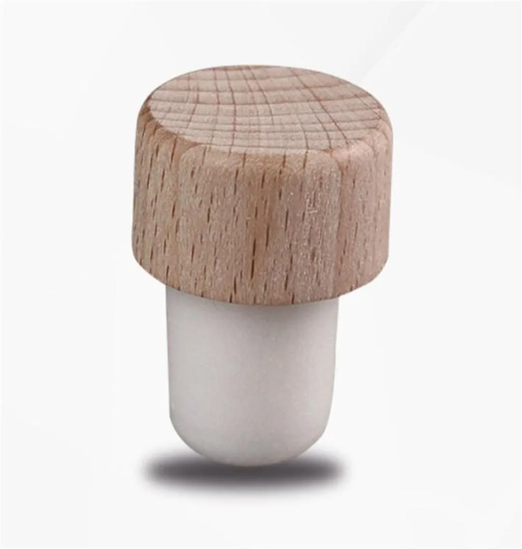 Factory Bar Products Wine Stoppers Bottle Stopper Wood Tplug Corks tätning Plug Cap Tool KD16328155