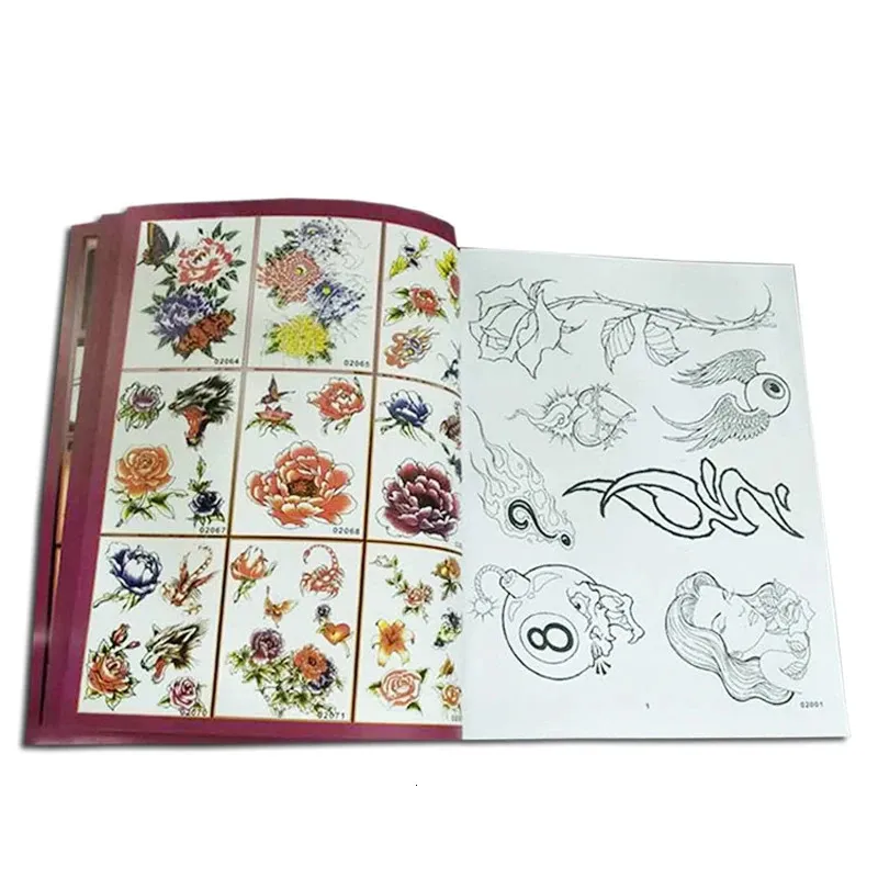 libro del tatuaggio modello pop art ragazza libro di tatoo manoscritti tatuaggi modelli di moda semi permanente piccolo disegno di tatuaggio fresco 240108