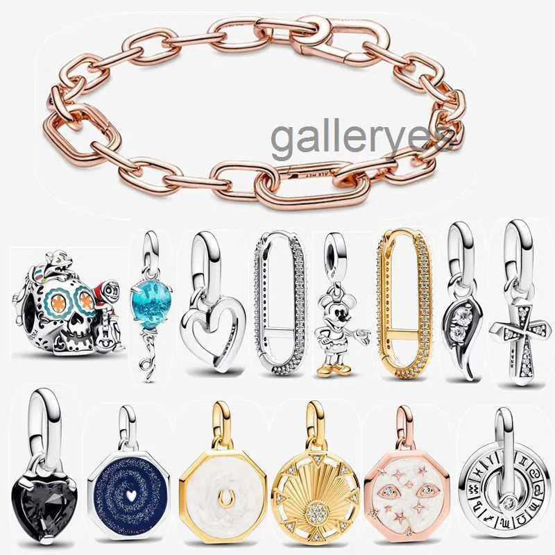 Nouveaux bracelets pour femmes Halloween boucle d'oreille pendentif bijoux de créateur cadeau de Noël bricolage Fit Pandoras Me Sparkling Cross Mini Dangle Charm Bracelet chaîne wi TM74