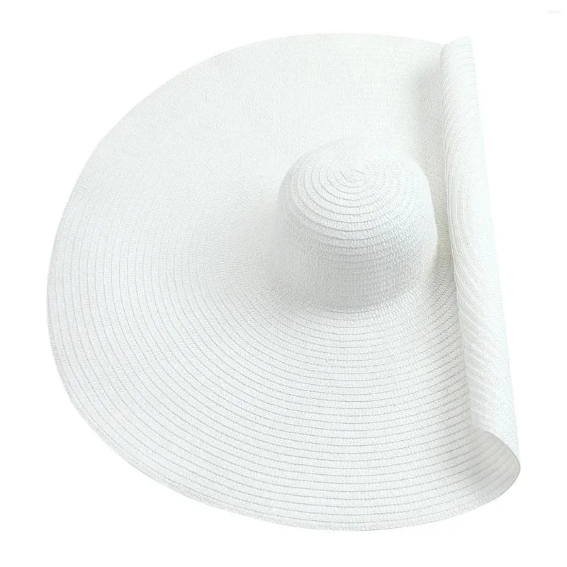 Chapéus largos da borda Sunvisor Hat Summer Summer Rolllup Beach Hawaii Solid Simple F