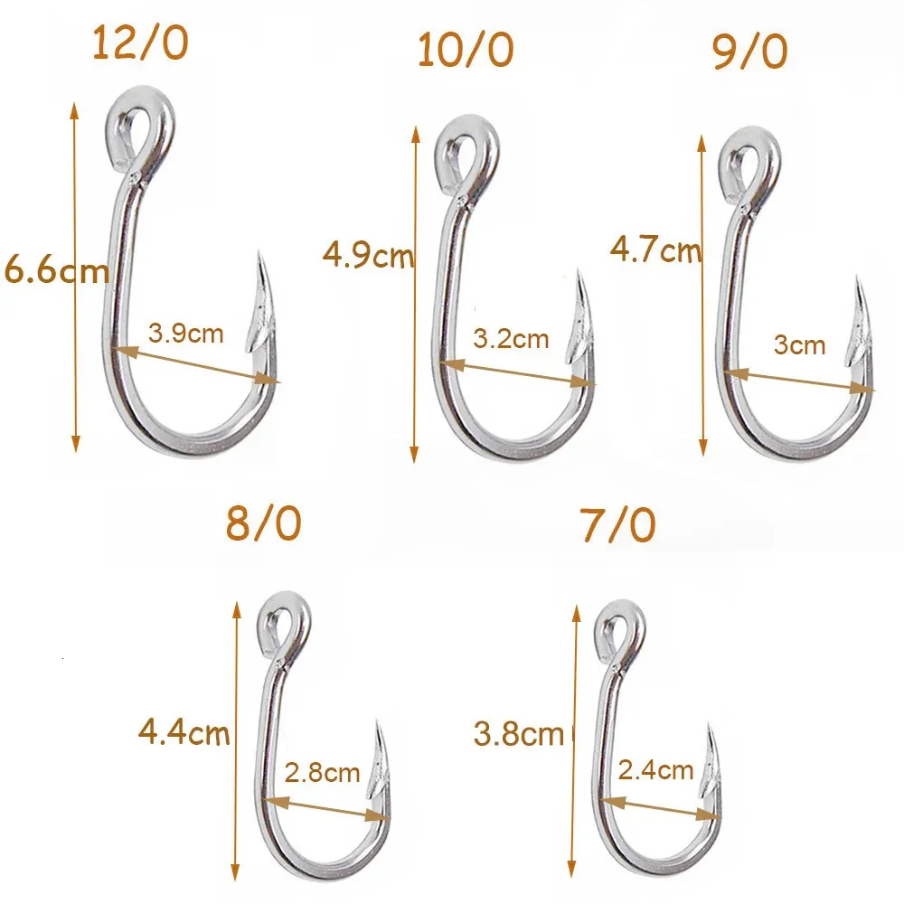 Easy Catch 10884 Stainless Steel White Strong Big Game Fish Tuna Bait Fishing  Hooks Size 3/0 4/0 5/0 6/0 7/0 8/0 9/0 10/0 240108 From Huo06, $16.7