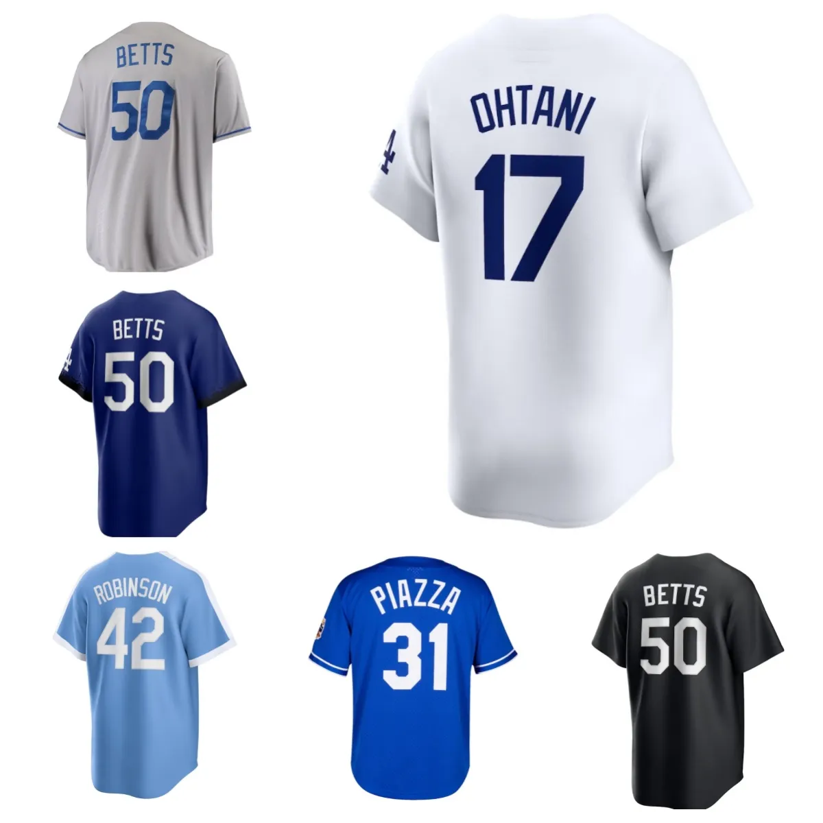 Personalizza 3 Chris Taylor 17 Miguel Vargas 50 Mookie Betts 23 Jason Heyward Baseball Jersey 25 Manuel Margot 33 James Outman 84 Andy Pages 6 Peralta 17 Shohei Ohtani