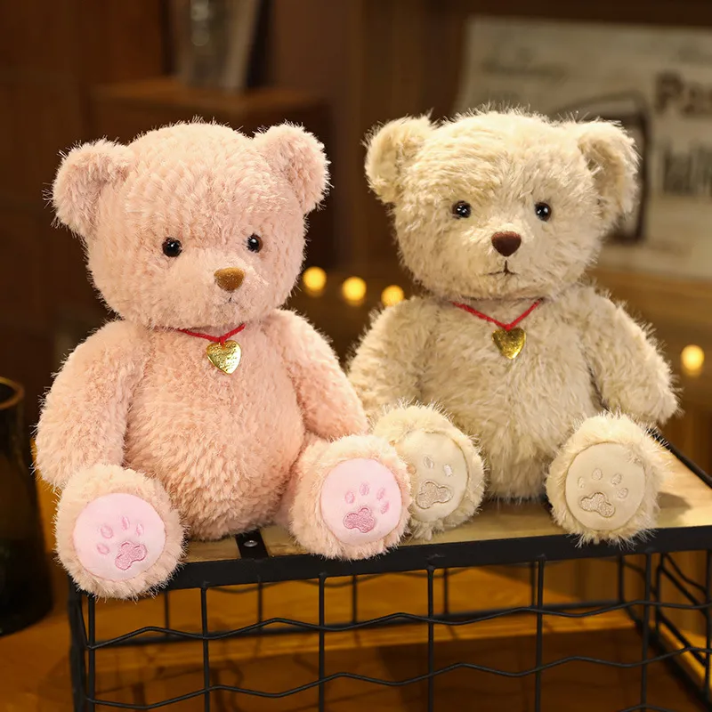 2024 Dia dos Namorados Bonito Urso de Pelúcia Desenho Animado Brinquedo de Pelúcia Urso Casal Presentes para Sono Calmante Almofadas de Pelúcia Exquisite Activity Gifts Fábrica Atacado em estoque urso