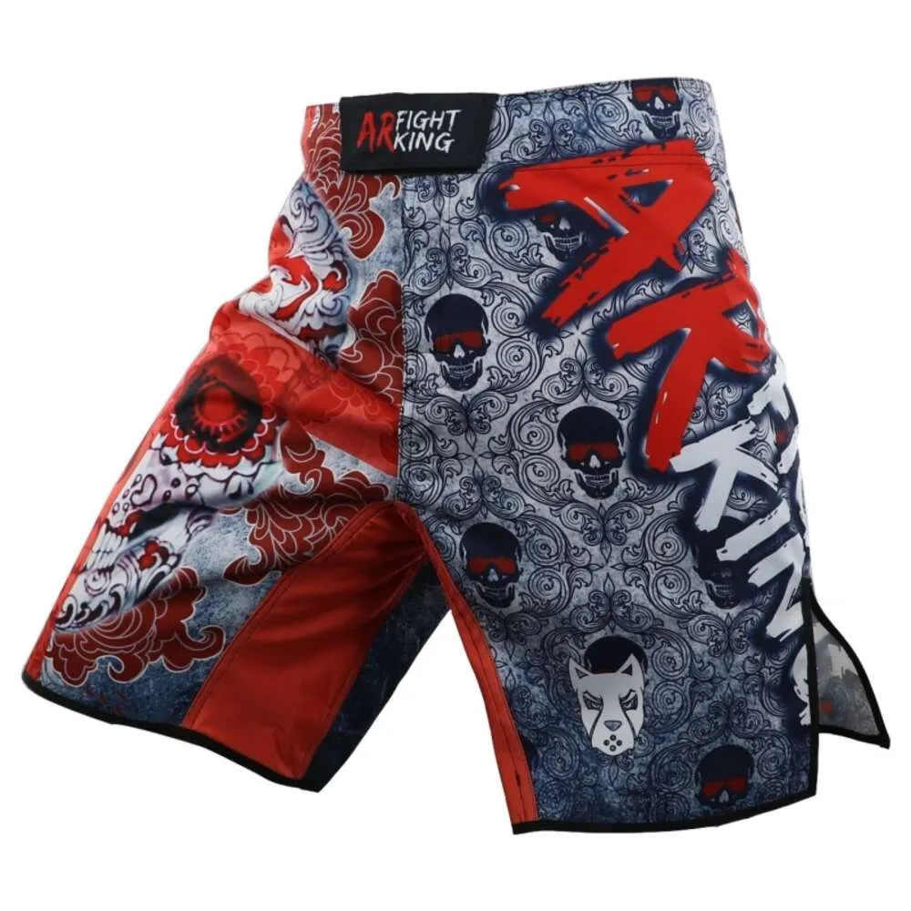 Pantaloni corti sportivi da combattimento MMA Allenamento completo di combattimento Beach Fiess Jiu Jitsu Muscolo del cranio Corsa Muay Thai