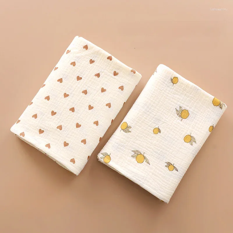 Couvertures bébé serviette de bain gaze coton né absorbant été sac mince couverture unique couverture de poussette pour enfants peignoir multicolore