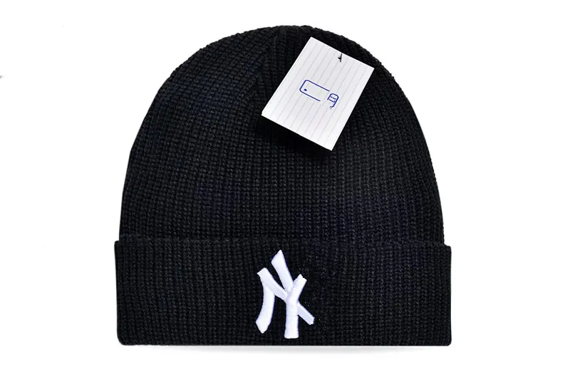 65541 N Mektup Y Beanie Sports Cap Dış Mekan Çizgisi Sonbahar Şeker Kış Bisiklet Katı Kapak