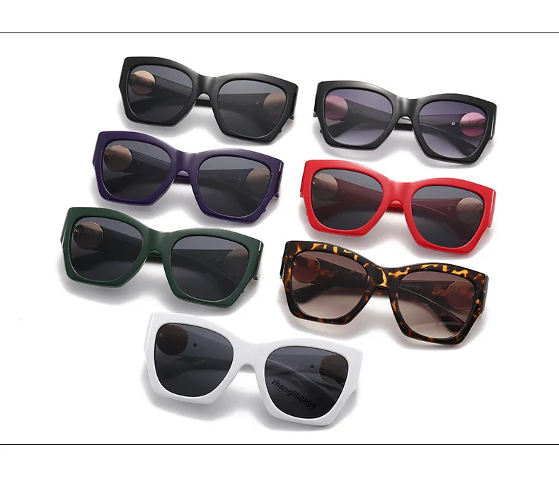 2024 Nouveau printemps été rétro fête acétate femmes lunettes de soleil pour femmes hommes marque designer futuriste bizarre pour UV lunettes de soleil grand cadre ins cat eye 4452 qualité supérieure