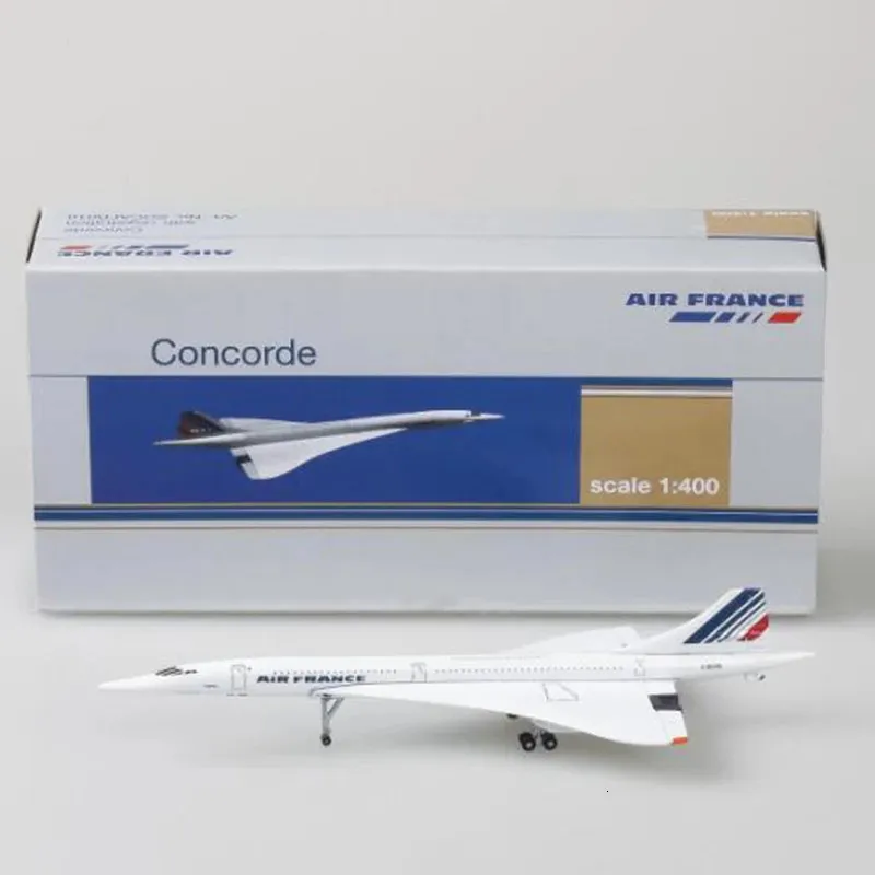 14CM 1 400 Model Alloy Concorde Air British France Airplane 1976-2003 Airline Display Toys Model Collection For Children 240108