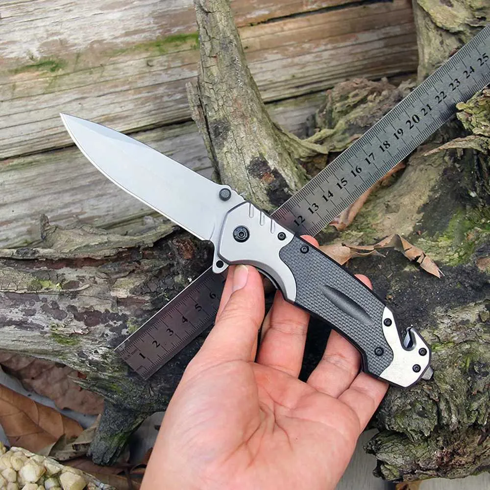 Kniv CNC skärande fällbar kniv överlevnad Militär taktisk kniv campingutrustning EDC Multitool Cutter Jackknife Tourist Fick Knife