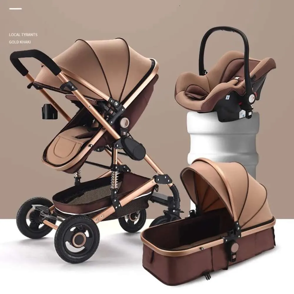 4 in 1 Luxury Baby Stroller with Car Seat Soft Designer Travel Pram and Bassinet Comfort Safety for Your Little One