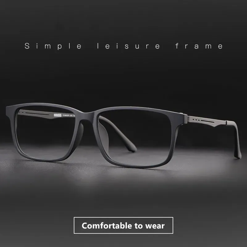 Gmei optique pur lunettes cadre pour myopie lunettes hommes léger et confortable pleine jante grande taille lunettes cadres 8838 240108