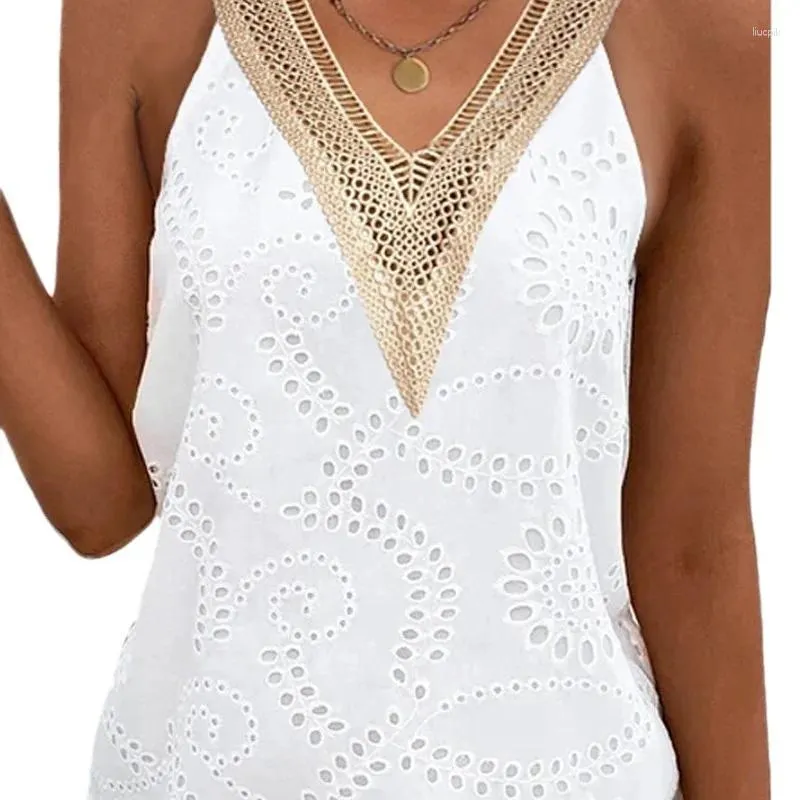 Casual Simplicity Solid Lace V Neck Beach Dress Dresses Casual Simplicity Solid Lace V Neck Beach Dress Dresses