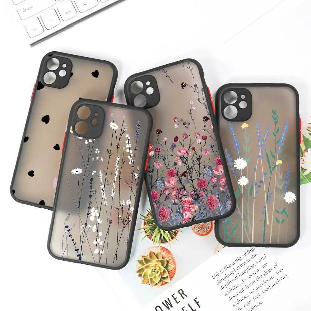 Cell Phone Cases Clear Matte Phone Cases For iPhone 11 14 13 12 15 Pro Max 15 Plus 7 8 X XR XS Max XR SE 2022 2020 iPhone11 Silicone Bumper CoverL240105