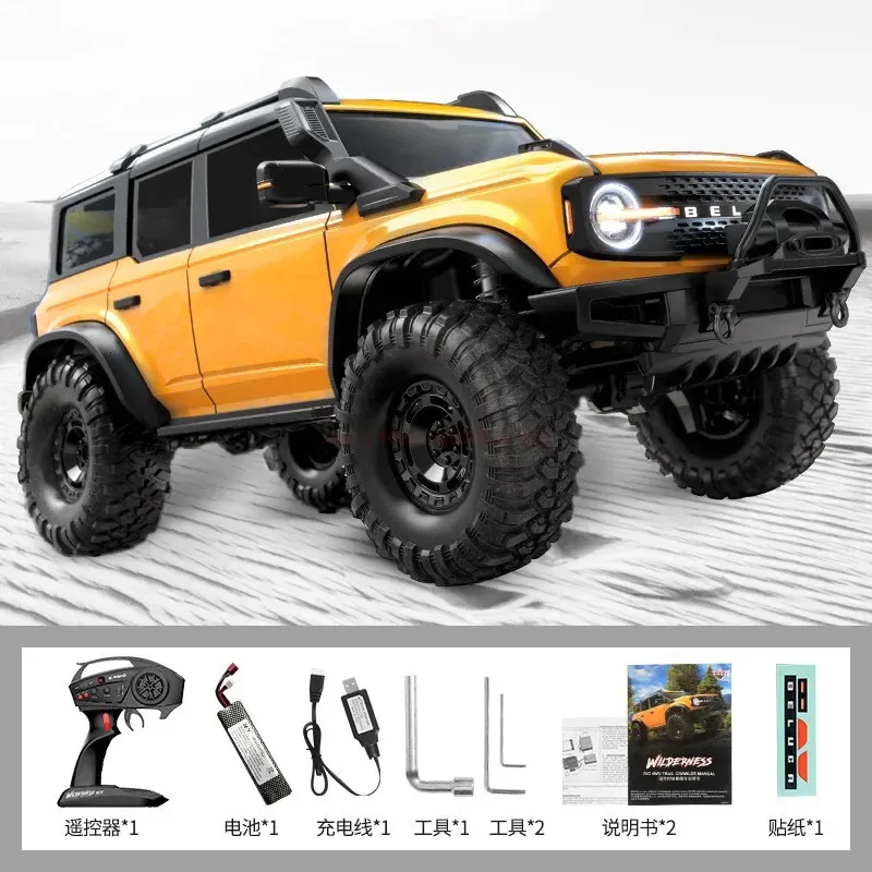 RC Araba Huangbo R1001 110 Tam Ölçekli 24g Simülasyon Tırmanıyor Offroad Araç Model Yetişkin Erkek Uzaktan Kumanda Oyuncakları Noel Hediye 240106