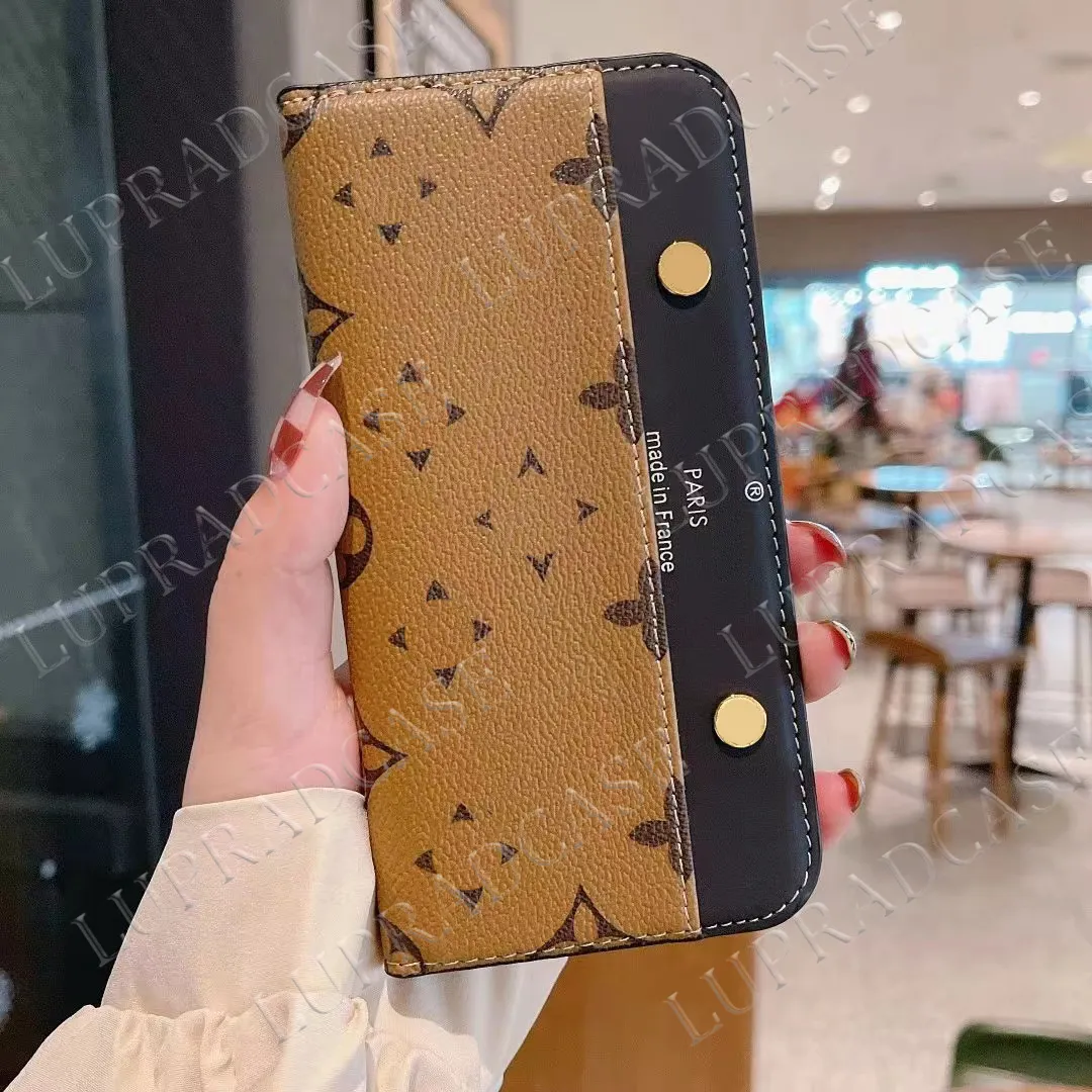 Beautiful iPhone Phone Cases 15 14 Pro Max LU Leather Card Wallet Hi Quality Purse 18 17 16 15pro 14pro 13pro 12pro 12 11pro 11 Case with Logo Box Packing Man Woman