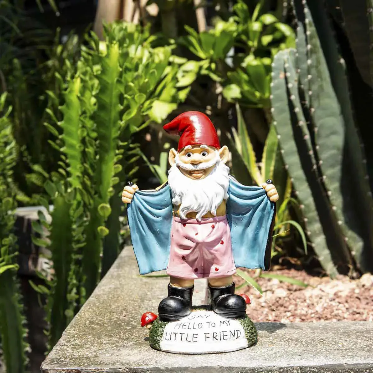 Witte Baard Dwerg Sculptuur Fun Tuin Elf Ornament Hars Gnome Standbeeld Patio Decoratie Outdoor Ambachten 240108