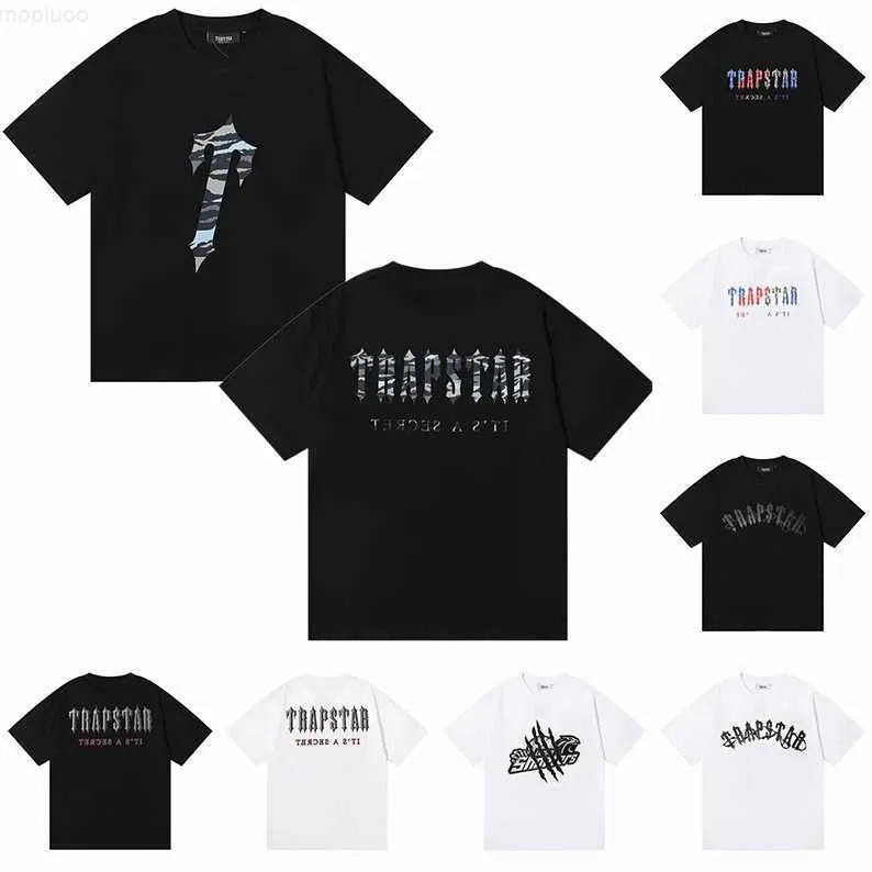 Trapstar Camisas Diseñadores para hombre Camisetas Algodón Polos Tops Chandal Tuta Ensemble Shooters