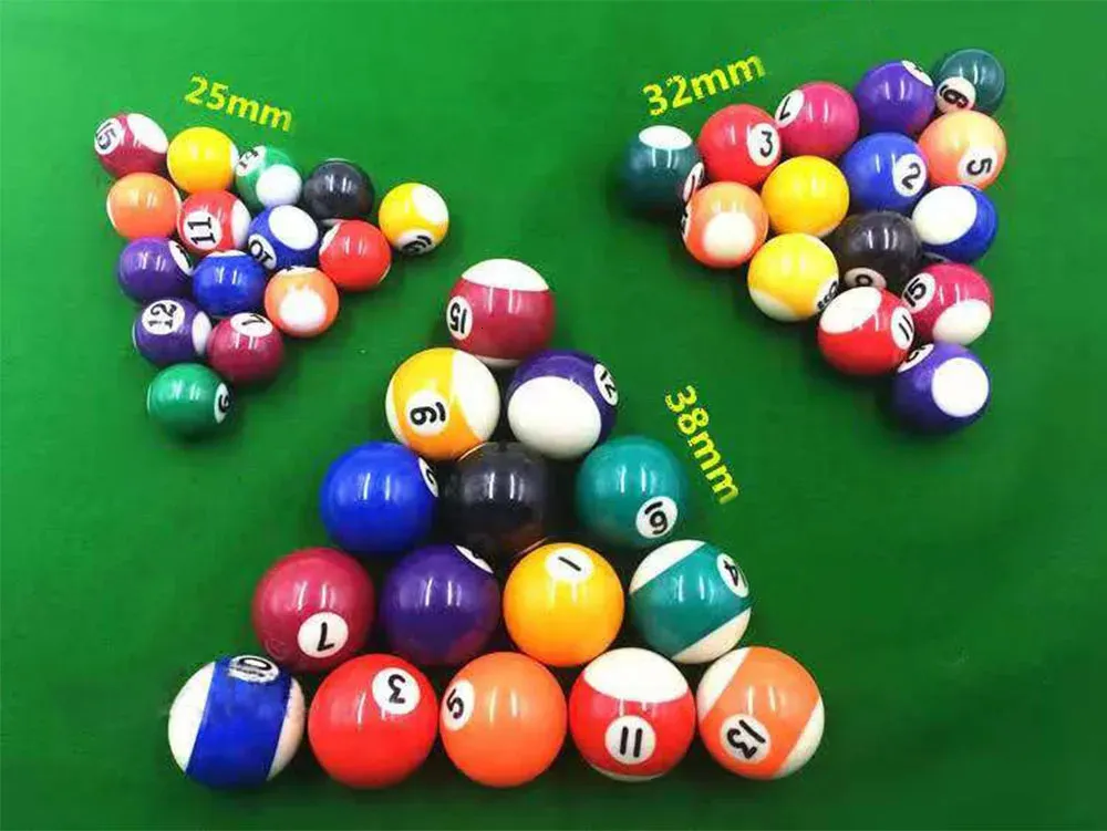 16 Palline Da Biliardo Miniature 32mm - Resina Poliestere Ecologica - Set Per Allenamento E Gioco - Foto 2