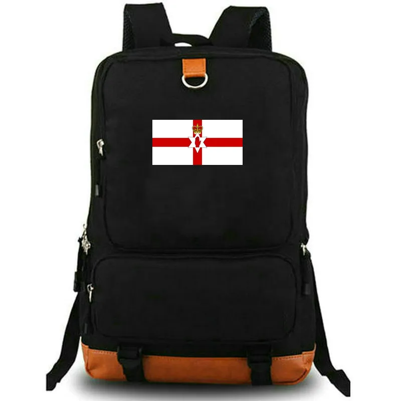 Noord-Ierland rugzak Country Flag dagrugzak Londonderry schooltas National Banner Print rugzak Vrijetijdsschooltas Laptop dagrugzak