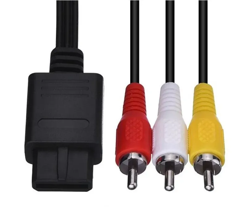 1.8M for Nintendo 64 Audio TV Video Cord AV Cable to RCA for Super Nintend GameCube N64 SNES Game Cube Accessory