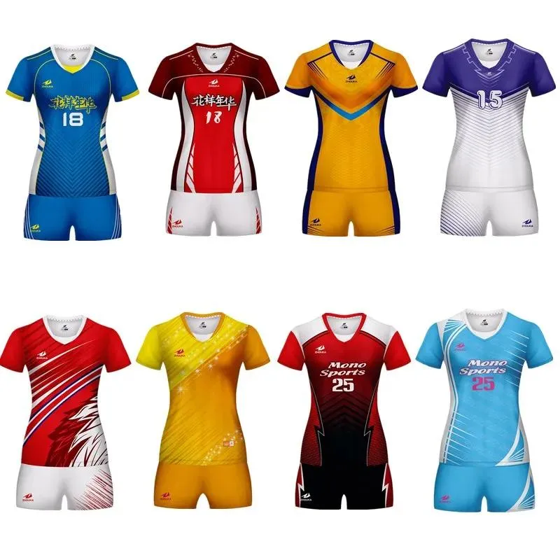 Röcke Marshal 2019 Benutzerdefinierte Volleyball-Uniform-Set Sportanzug Damen Herren Sublimation Atmungsaktiv Kann Shorts Volleyball Damen entwerfen