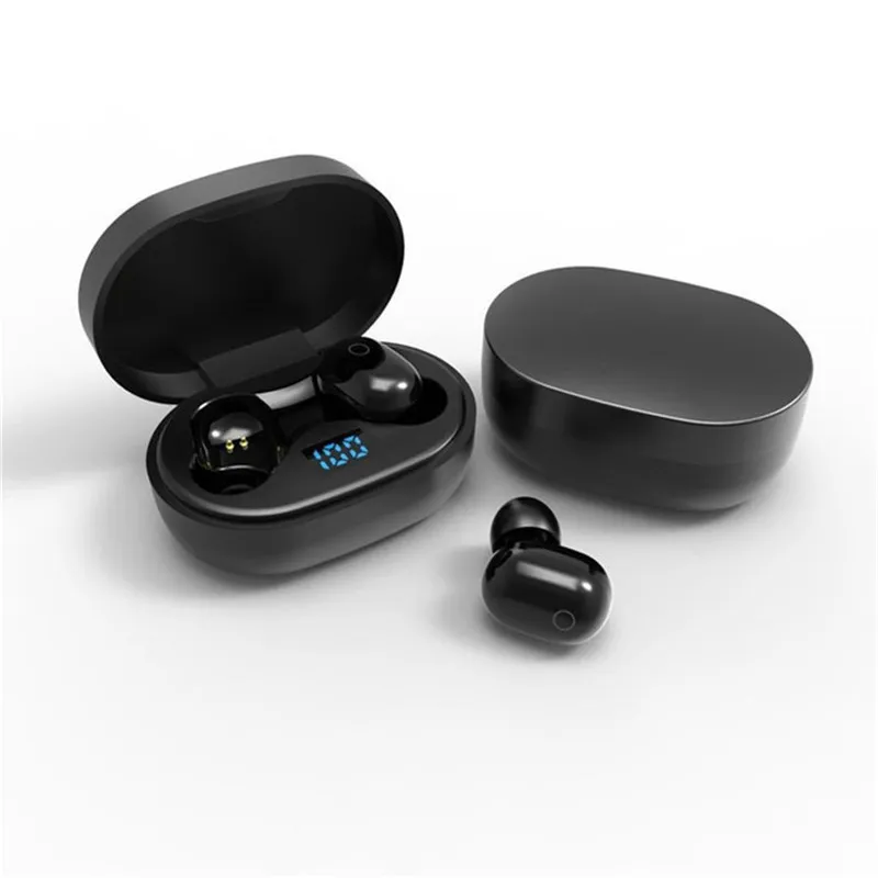 Wireless Bluetooth Earbuds Typ C ładowarka J15 Macaron Color stereo mini dotyk TWS różowy typ z mikrofonem małe uszy.