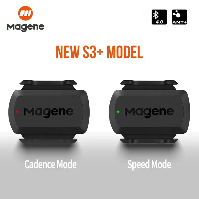 Magene S3 Speed ​​Cadence Cadence ANT Bluetooth Computer speedmeter accessories dual Sensor Bike Accessories متوافقة مع Wahooonelap Zwift 240106