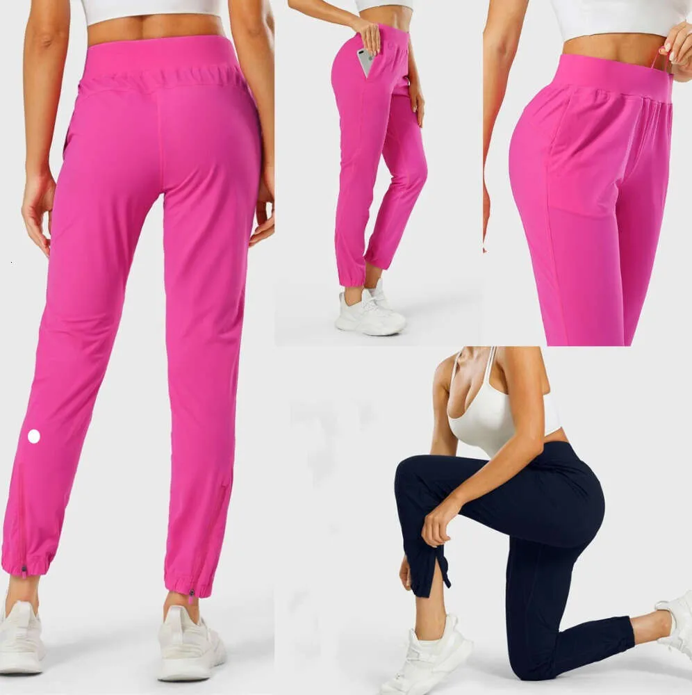 LU-1028 Femmes Vêtements De Yoga Fille Pantalon de Jogging Adapté État Extensible Taille Haute Sangle D'entraînement GYM Pants45678
