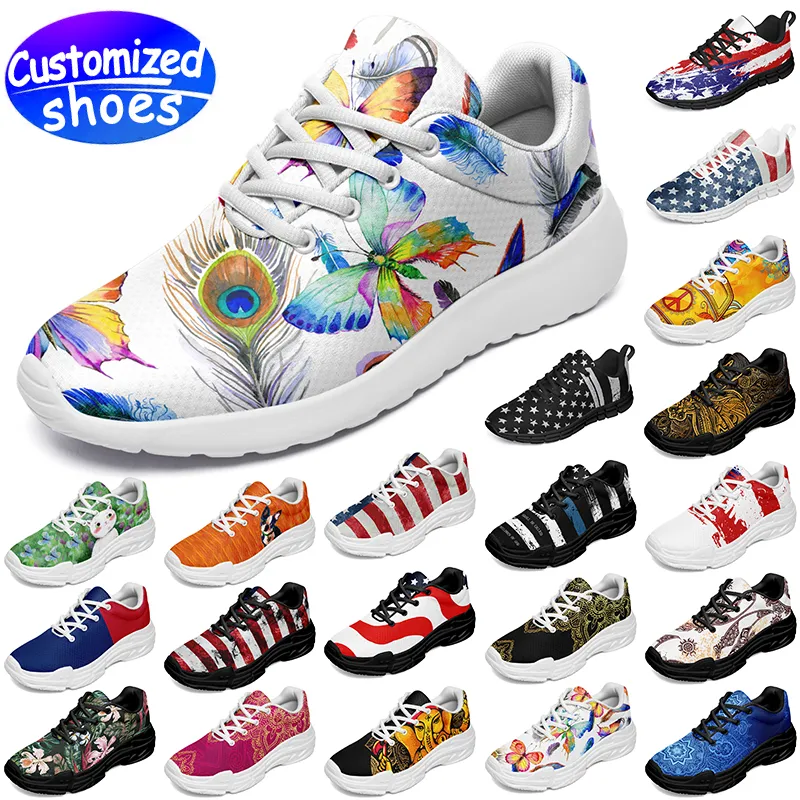 Aangepaste schoenen liefhebbers nieuwe Londen Chunky gratis konijn cartoon diy schoenen Retro casual schoenen mannen vrouwen schoenen outdoor sneaker zwart blauw geel groot formaat eur 36-48