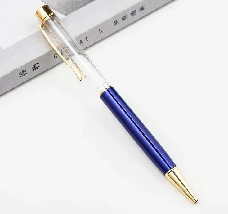 DHL Blank Bling Bling 2-in-1 Slim Crystal Diamond Ballpoint Pens glitter Stylus Touch Pen DIY pens SN2601