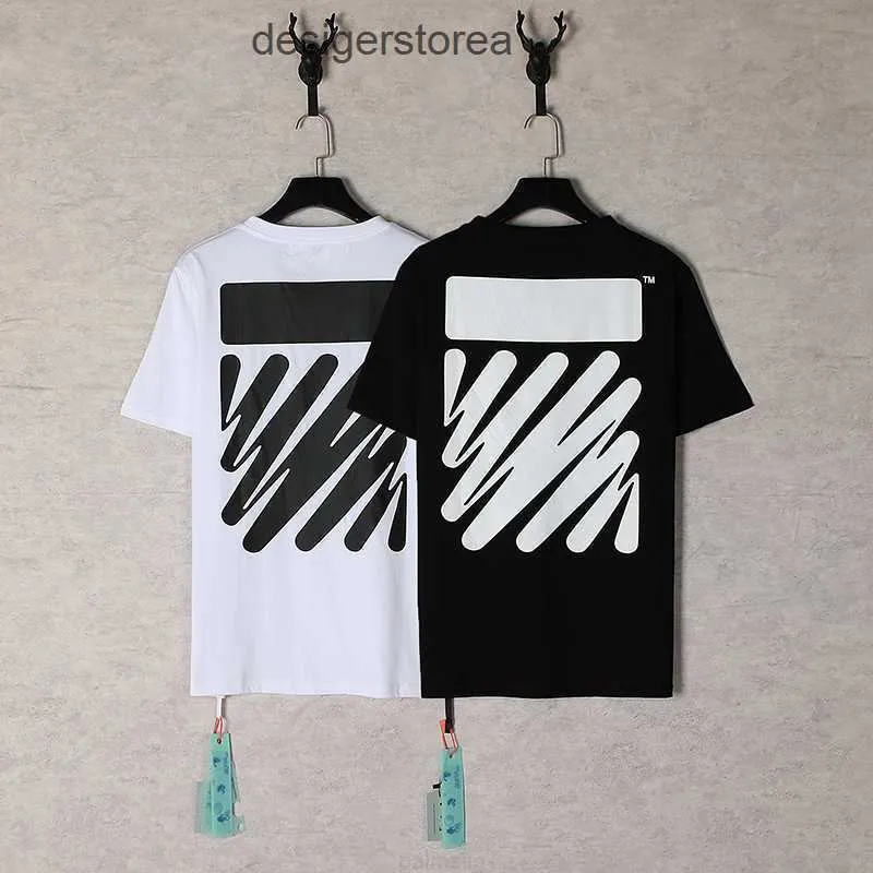 Herren T-Shirts Off White Ss Neue Graffiti High Street Fashion Marke Lose Kurzarm T-shirt Gewicht Stoff ISU9