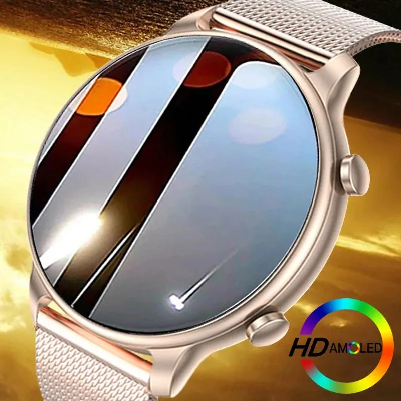 Watches Nowy 360*360 HD Smart Watch 2022 Women Men Smartwatch IP67 Wodoodporny monitor tętna dla Androida iOS Samsung