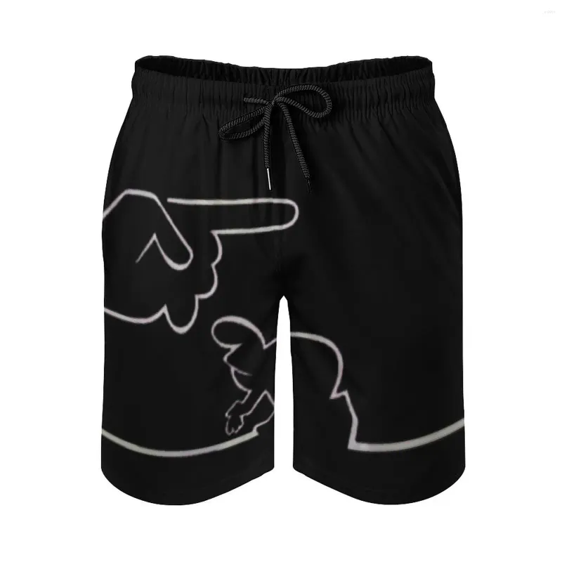 Mäns shorts strandbyxor anime balum la linea 15 andas snabb torr grafisk vintage körning justerbar dragsko lös elastisk hawai