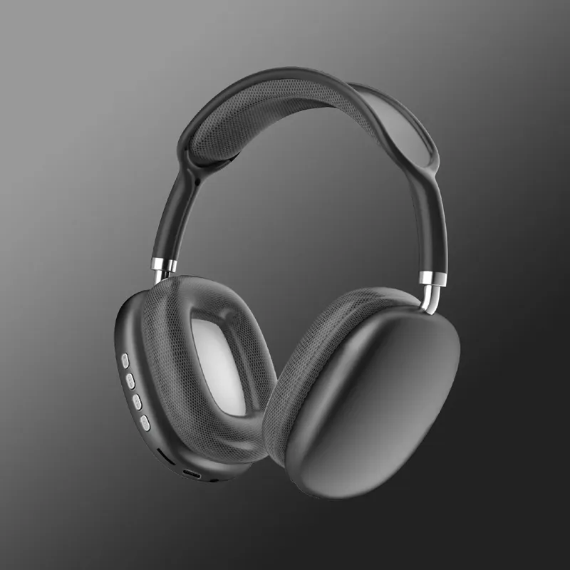 P9 Max Pro Fones de ouvido estéreo HiFi sem fio Bluetooth Música Tipo-C Fone de ouvido com cartão TF com microfone Fone de ouvido esportivo TWS Fones de ouvido para celular inteligente
