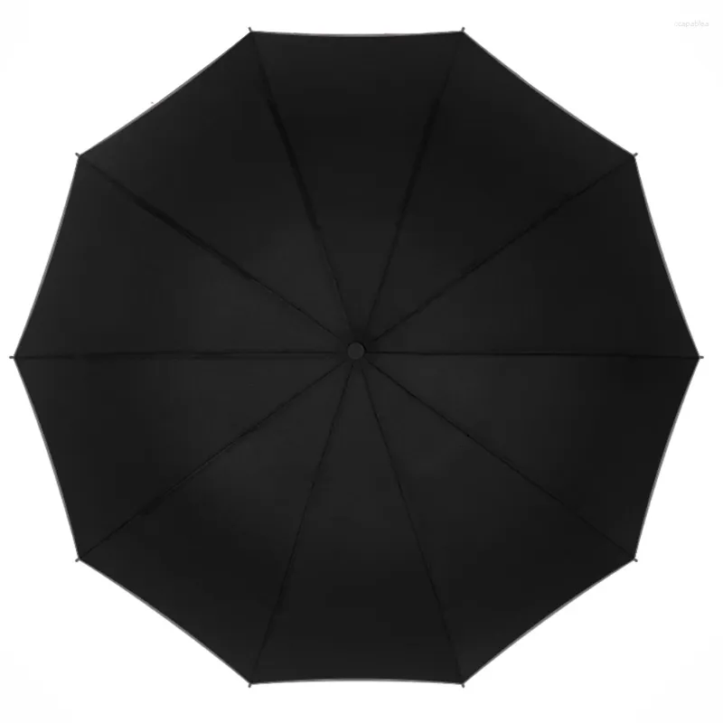 Parasol w pełni automatyczny parasol podróżny z LED LED Rewers Składanymi odblaskowymi paskami kompaktowymi dla mężczyzn kobiety