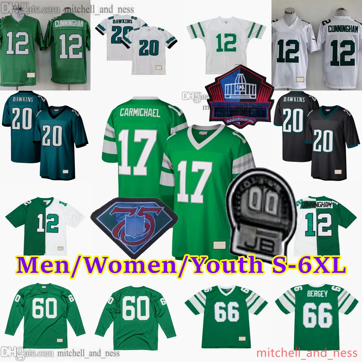 Custom S-6XL Classic Vintage Football 20 Brian Dawkins Jersey
