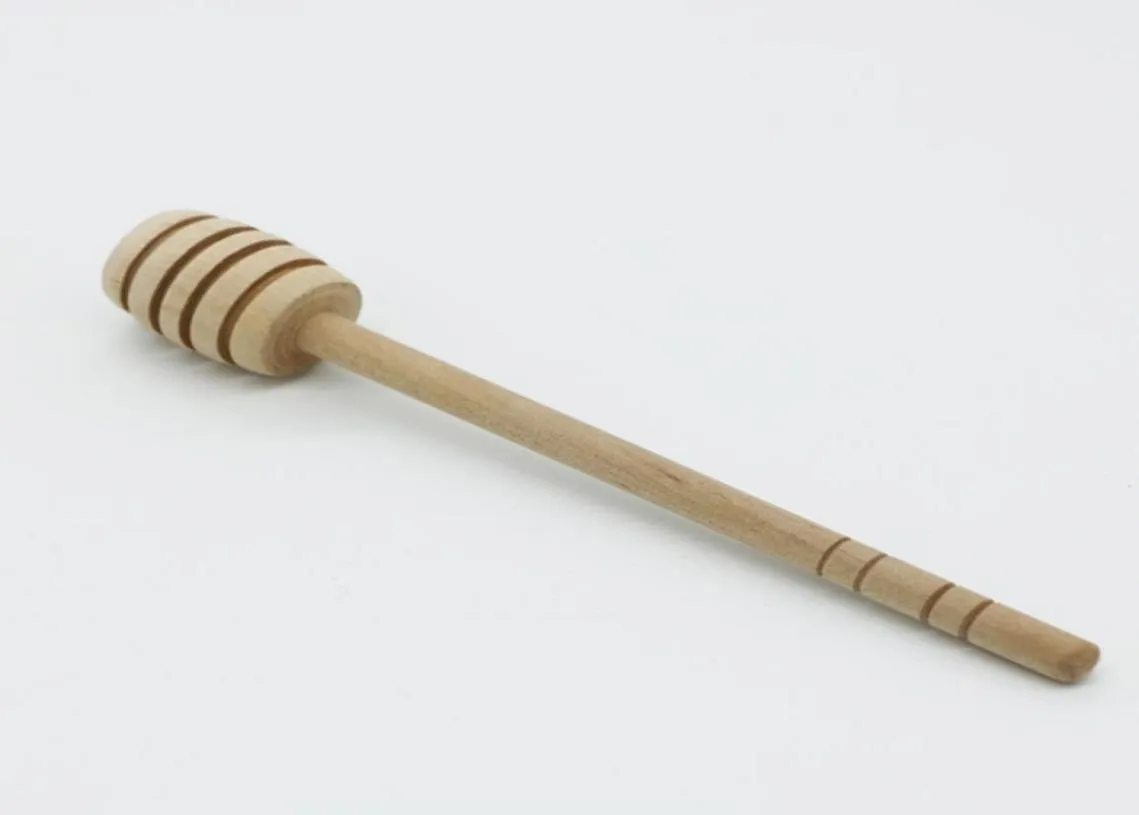Мини-деревянная медовая палочка Медовая ковшовая поставка для вечеринок Деревянная ложка для банки с медом Палочка для смешивания с длинной ручкой XB18438707