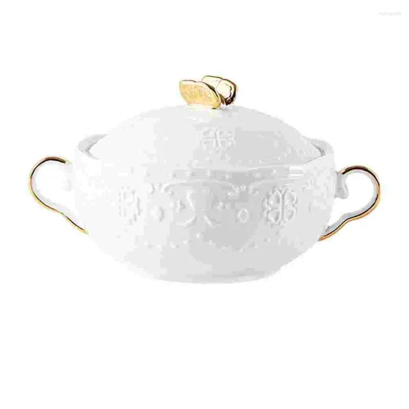 Dinnerware Sets Of Ceramic Cereal Bowl Soup Cups With Handles Fruit French Onion Bowls Serving Lid