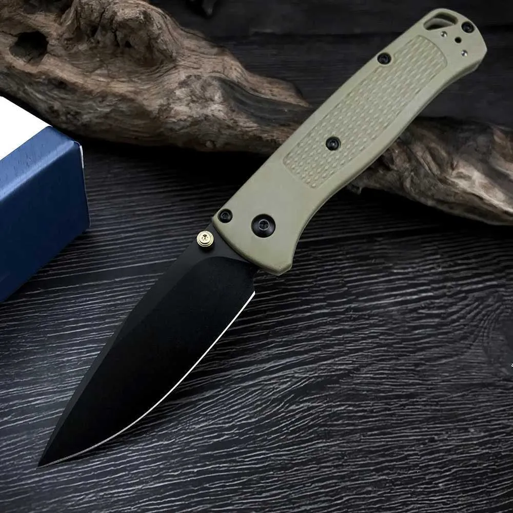 Kniv 10 färger bugout 535 mini utomhus camping fällning kniv multifunktionell skarp fruktskärningsverktyg EDC Survival Tactical Knives