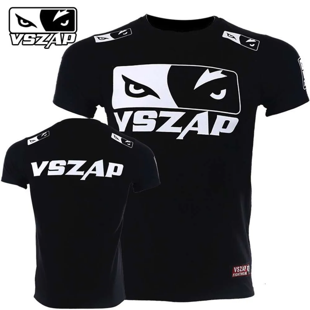 VSZAP Fiess T-shirt MMA Combat Fighting Sanda Thai Boxing Sport Mięsień Mięśnie