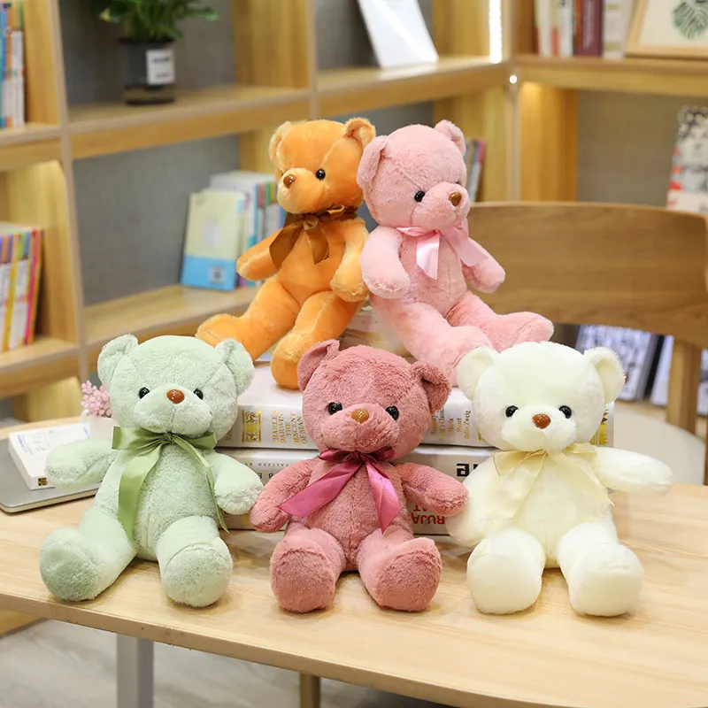 ألعاب Teddy Bear Plush جميلة 30 سم دب لطيف مع حيوانات محشو بالحيوان