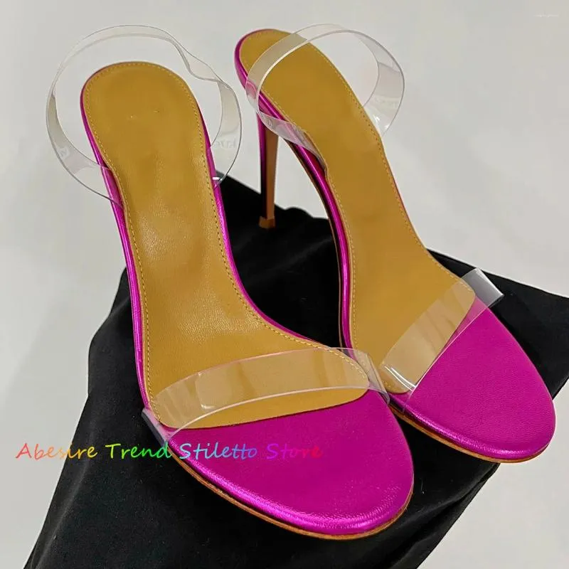 Sandalet 2024 Yaz Kadınlar Açık Ayak Parmağı Pist Tasarımcısı Şeker Renkleri Ayak bileği kayış bayanlar Yüksek Topuk Parti Elbise Sandaliler Mujer