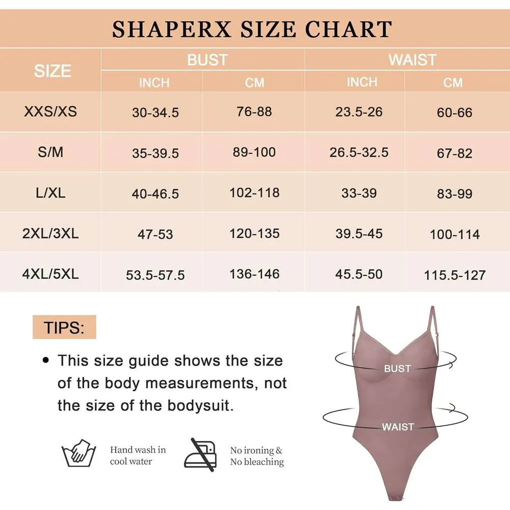 SHAPERX Low Back Bodysuit For Women Tummy Control Shapewear