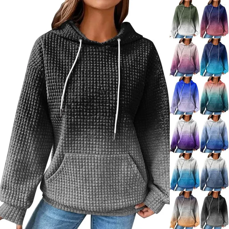 Vêtements de sport pull à capuche pour femme sweat tunique à fermeture éclair pour femmes robe en coton poches de pull