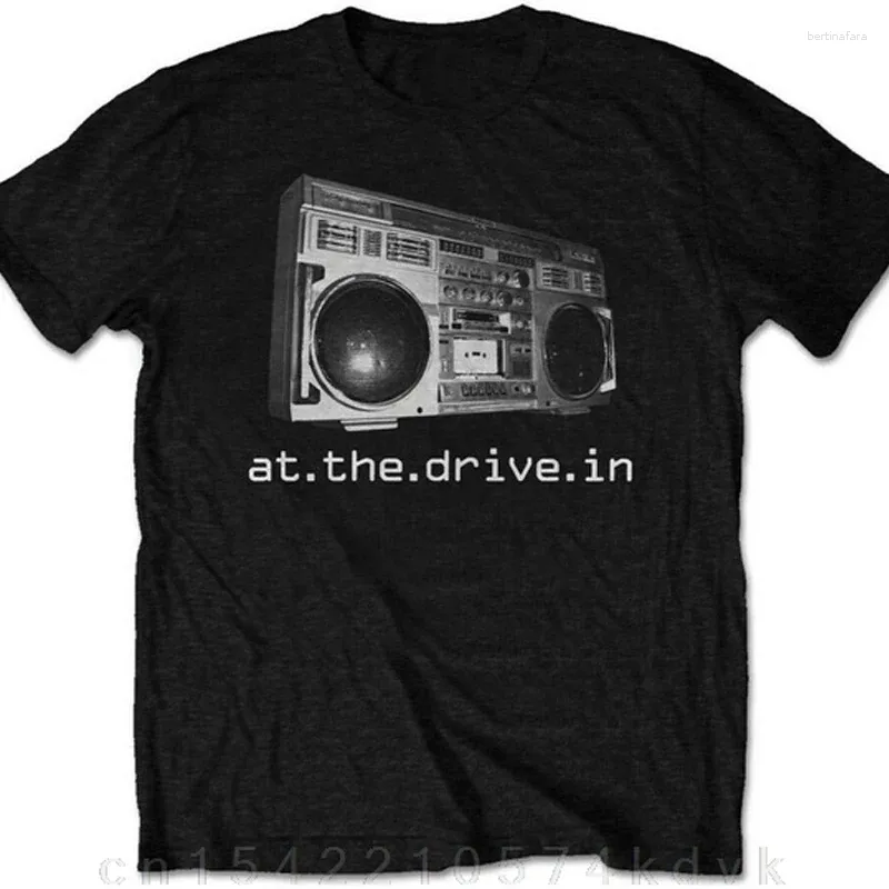 Men's T Shirts At The Drive In 'Boombox' (Packaged) T-shirt - & OFFICIAL! Summer Fashion High-Quality Printed Cotton O Neck Tee