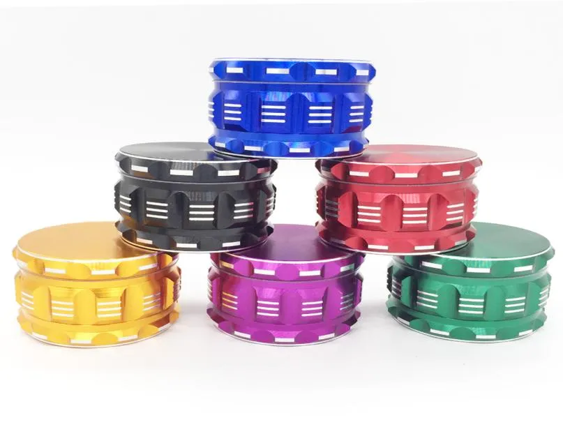 Smoking Herb Grinders 4 Layers 25inches63mm Aluminium Alloy CNC material Tobacco Tool have 6colors3827368