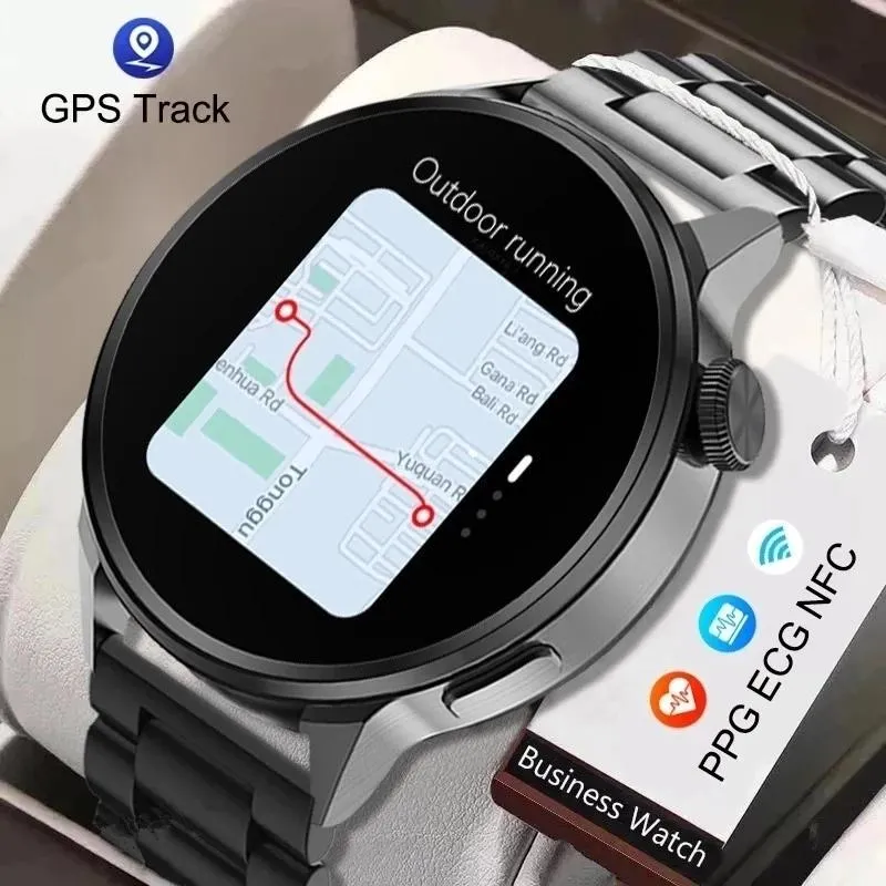 Watches 2022 New NFC Smart Watch Men Smart Bluetooth Call Sport GPS Track Smartwatch Women Heart Rate ECG PPG Smartwatch For Android ios