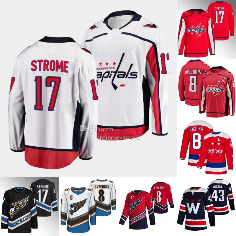 워싱턴 Dylan Strome Capital Jersey Alex Ovechkin Darcy Kuemper T.J. Oshie Tom Wilson Max Pacioretty Nic Dowd Sonny Milano Nicklas Backstrom Beck Malenstyn Jersey