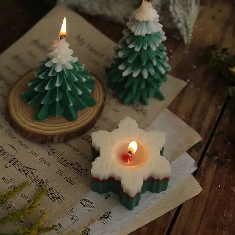 Velas decoração de luxo vela natal perfumada caixa presente criativo artesanal casa fragrância decoração festiva velas da árvore de natal